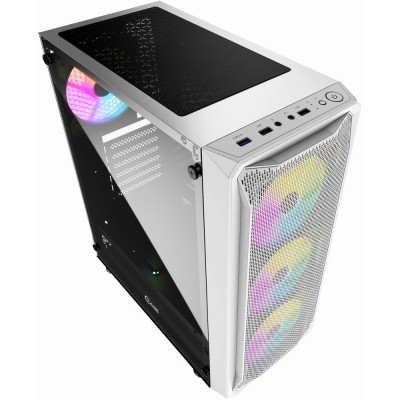 Корпус Powercase CMIZW-L4 Mistral Z4 White, Tempered Glass, Mesh, 4x 120mm 5-color LED fan, белый, ATX Корпус Powercase CMIZW-L4 Mistral Z4 White, Tempered Glass, Mesh, 4x 120mm 5-color LED fan, белый, ATX