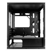 Корпус 1STPLAYER Корпус TRILOBITE T3-G Black / mATX, TG / 4x 120mm LED fans inc. / T3-G-BK-4F1