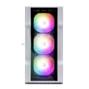 Корпус 1STPLAYER Корпус TRILOBITE T3-G White / mATX, TG / 4x 120mm LED fans inc. / T3-G-WH-4F1-W