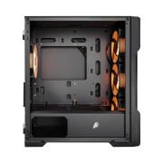 Корпус 1STPLAYER Корпус TRILOBITE T3 Black / mATX, TG / 4x 120mm LED fans inc. / T3-BK-4F1