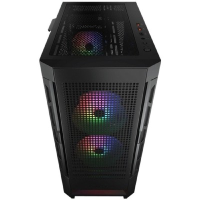 Корпуса Cougar Airface RGB Black, 2х140мм + 1x120mm ARGB Fan, ARGB Fan Hub, без БП, черный, ATX Корпуса Cougar Airface RGB Black, 2х140мм + 1x120mm ARGB Fan, ARGB Fan Hub, без БП, черный, ATX