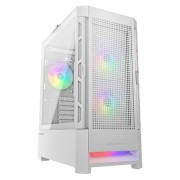 Корпуса Cougar Airface RGB White, 2х140мм + 1x120mm ARGB Fan, ARGB Fan Hub, без БП, белый, ATX