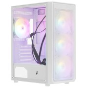 Корпус 1STPLAYER FD3 White / ATX / 4x120mm LED fans inc. / FD3-WH-4F1-W