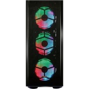 корпус Ginzzu GL300 FAN 12CM RGB*4 USB3.0 Window