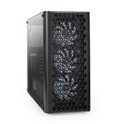 Корпуса Exegate EX294965RUS Корпус Miditower ExeGate EVO-9202 (ATX, без БП, с окном, 1*USB+1*USB3.0, аудио, 3 вент. 12см с RGB подсветкой)