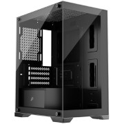 Корпус 1STPLAYER MIKU Mi2 Black / mATX / 3x120mm LED fans / Mi2-BK-3F1