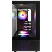 Корпус 1STPLAYER MIKU Mi7-A Black / ATX / 3x120mm LED fans / Mi7-A-BK-2F1R-1F1