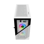 Корпус 1STPLAYER DK D7 White / mATX / 3x120mm LED fans / D7-WH-3F1-W