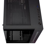 корпус Ginzzu V320 RGB подсветка, закаленное стекло 1*USB 3.0,1*USB 2.0, AU mATX