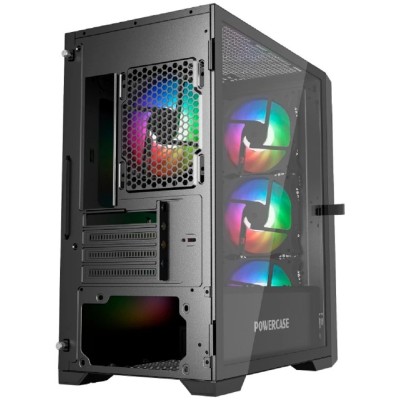 Корпус Powercase Alisio Micro X4B V2, Tempered Glass, 4х 120mm ARGB fans, ARGB HUB, чёрный, mATX (CAMCXB-A4) Корпус Powercase Alisio Micro X4B V2, Tempered Glass, 4х 120mm ARGB fans, ARGB HUB, чёрный, mATX (CAMCXB-A4)