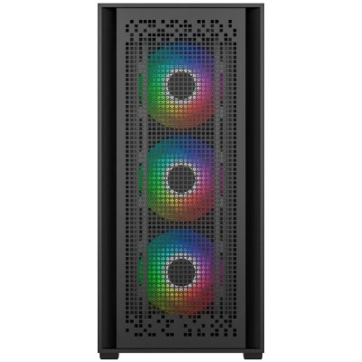 Корпус Powercase ByteFlow Black, Tempered Glass, 4x 120mm ARGB fans, ARGB HUB, чёрный, ATX (CBFB-A4) Корпус Powercase ByteFlow Black, Tempered Glass, 4x 120mm ARGB fans, ARGB HUB, чёрный, ATX (CBFB-A4)