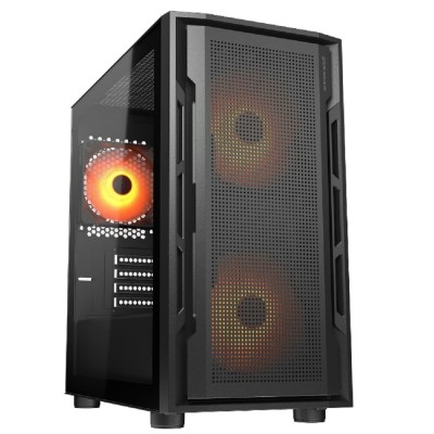 Корпуса Cougar Uniface Mini RGB 2x140mm + 1x120mm ARGB Fan, ARGB Fan Hub, без БП, черный, mATX Корпуса Cougar Uniface Mini RGB 2x140mm + 1x120mm ARGB Fan, ARGB Fan Hub, без БП, черный, mATX