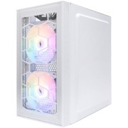 Корпус 1STPLAYER FIREBASE X1 White / mATX / 3x120mm LED fans / X1-WH-3F1-W