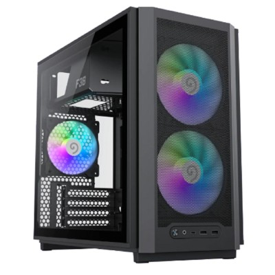 Корпуса GameMax Корпус F36 BK без БП (Midi Tower, ATX, Черный, 1*USB Type-C, 3*120мм) Корпуса GameMax Корпус F36 BK без БП (Midi Tower, ATX, Черный, 1*USB Type-C, 3*120мм)