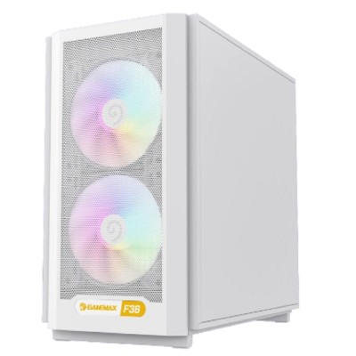 Корпуса GameMax Корпус F36 WH без БП (Midi Tower, ATX, Белый, 1*USB Type-C, 3*120мм) Корпуса GameMax Корпус F36 WH без БП (Midi Tower, ATX, Белый, 1*USB Type-C, 3*120мм)