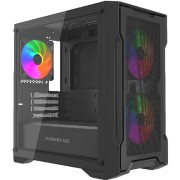 Корпус Powercase Корпус Mistral Micro X3B ARGB, Tempered Glass, 3x 120mm ARGB PWM Fan, чёрный, mATX (CMMXB-A3)