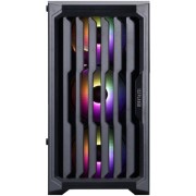Корпус 1STPLAYER BULLET HUNTER H2 ARGB Black / mATX / 4x120mm ARGB fans / H2-BK-4F7