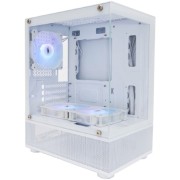 Корпус 1STPLAYER MIKU Mi2-A ARGB White / mATX / 3x120mm ARGB fans / Mi2-A-WH-2FC7R-W-1FC7-W