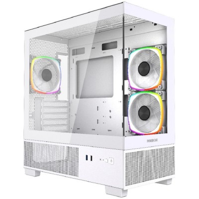 Корпус Powercase Vision Micro M3W, Tempered Glass, 3x 120mm ARGB PWM Fan, белый, mATX (CVMMW-A3) Корпус Powercase Vision Micro M3W, Tempered Glass, 3x 120mm ARGB PWM Fan, белый, mATX (CVMMW-A3)
