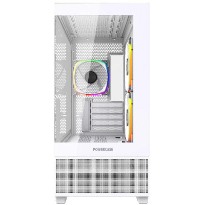 Корпус Powercase Vision Micro M3W, Tempered Glass, 3x 120mm ARGB PWM Fan, белый, mATX (CVMMW-A3) Корпус Powercase Vision Micro M3W, Tempered Glass, 3x 120mm ARGB PWM Fan, белый, mATX (CVMMW-A3)