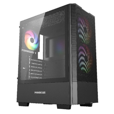 Корпус Powercase Mistral AY3B ARGB, Tempered Glass, 2x 140mm +1x 120mm ARGB Fans, чёрный, ATX (CMAYB-A3) Корпус Powercase Mistral AY3B ARGB, Tempered Glass, 2x 140mm +1x 120mm ARGB Fans, чёрный, ATX (CMAYB-A3)