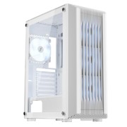 Корпус 1STPLAYER BULLET HUNTER H6 ARGB White / ATX / 4x120mm ARGB fans / H6-WH-4F7-W
