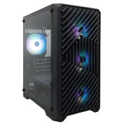 Корпус 1STPLAYER TRILOBITE T5 ARGB Black / mATX / 4x120mm ARGB fans / T5-BK-4F7