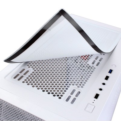 корпус Ginzzu GL 390 боковая дверца закаленное стекло на петлях на магнитах, controller CRC10, 4* 12R6W FAN 12CM RGB Белый корпус Ginzzu GL 390 боковая дверца закаленное стекло на петлях на магнитах, controller CRC10, 4* 12R6W FAN 12CM RGB Белый