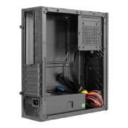 Корпуса Exegate EX298795RUS Корпус Desktop ExeGate MI-302U-450 (mATX/mini-ITX, TPS450 8см, 1*USB+1*USB3.0, HD аудио, черный)