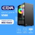 Корпус CBR Корпус mATX Minitower V500, без БП, 1*USB 3.0, 2*USB 2.0, HD Audio+Mic, закаленное стекло, Black PCC-MATX-V500-WPSU Корпус CBR Корпус mATX Minitower V500, без БП, 1*USB 3.0, 2*USB 2.0, HD Audio+Mic, закаленное стекло, Black PCC-MATX-V500-WPSU