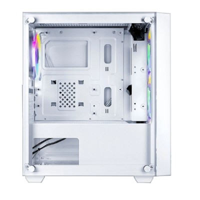 корпус Ginzzu CL640 mATX FAN 4*12FRGB передняя панель Сетка Белый корпус Ginzzu CL640 mATX FAN 4*12FRGB передняя панель Сетка Белый