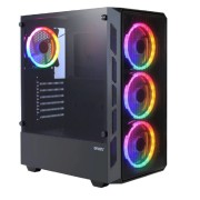 корпус Ginzzu RX320 ATX FAN 12CM FRGB*4