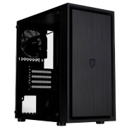 Корпус 1STPLAYER BLACK.SIR B5-M Black / mATX / 3x120mm fans / B5-M-BK-3F