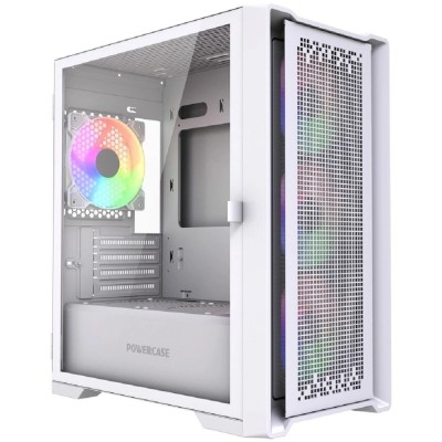 Корпус Powercase ByteFlow Micro White LE, Tempered Glass, 4х 120mm ARGB PWM fans, белый, mATX без встроенного хаба (CAMBFW-A4-LE) Корпус Powercase ByteFlow Micro White LE, Tempered Glass, 4х 120mm ARGB PWM fans, белый, mATX без встроенного хаба (CAMBFW-A4-LE)