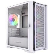 Корпус Powercase Alisio Micro X4W V2 LE, Tempered Glass, 4х 120mm ARGB PWM fans, белый, mATX без встроенного хаба (CAMCXW-A4-LE)