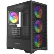 Корпус Powercase Mistral Micro B315, Tempered Glass, 4x 120mm ARGB PWM Fan, чёрный, mATX (CMMB315-A4)