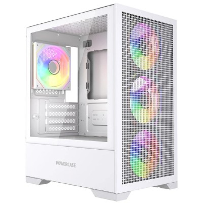 Корпус Powercase Mistral Micro B315W, Tempered Glass, 4x 120mm ARGB PWM Fan, белый, mATX (CMMB315W-A4) Корпус Powercase Mistral Micro B315W, Tempered Glass, 4x 120mm ARGB PWM Fan, белый, mATX (CMMB315W-A4)