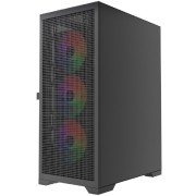 Корпус Powercase Mistral B415, Tempered Glass, 4x 120mm ARGB PWM Fans, чёрный, ATX (CMAB415-A4)