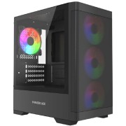 Корпус Powercase Корпус Mistral Micro A13B, Tempered Glass, 4x120mm FRGB fan, чёрный, mATX (CMMA13B-L4)
