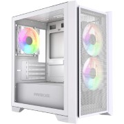 Корпус Powercase Alisio Micro Z3W ARGB V2, Tempered Glass, 3x 120mm ARGB fan, белый, mATX (CAMZW-A3-V2)