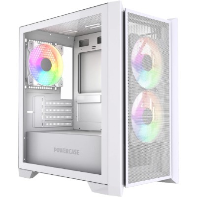 Корпус Powercase Alisio Micro Z3W ARGB V2, Tempered Glass, 3x 120mm ARGB fan, белый, mATX (CAMZW-A3-V2) Корпус Powercase Alisio Micro Z3W ARGB V2, Tempered Glass, 3x 120mm ARGB fan, белый, mATX (CAMZW-A3-V2)