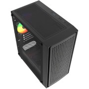 Корпус Powercase Mistral Micro EM20, Tempered Glass, 2x140mm + 1x120mm FRGB fan, чёрный, mATX (CMMEM20B-L3)