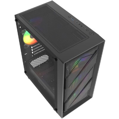 Корпус Powercase Mistral Micro EM21, Tempered Glass, 4x120mm FRGB fan, чёрный, mATX (CMMEM21B-L4) Корпус Powercase Mistral Micro EM21, Tempered Glass, 4x120mm FRGB fan, чёрный, mATX (CMMEM21B-L4)