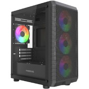 Корпус Powercase Mistral Micro EM22, Tempered Glass, 4x120mm FRGB fan, чёрный, mATX (CMMEM22B-L4)