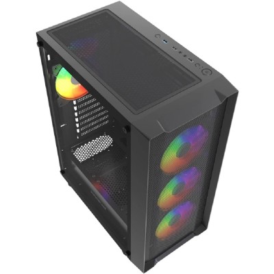 Корпус Powercase Mistral EA19, Tempered Glass, 4x 120mm ARGB PWM Fan, чёрный, ATX (CMAEA19-A4) Корпус Powercase Mistral EA19, Tempered Glass, 4x 120mm ARGB PWM Fan, чёрный, ATX (CMAEA19-A4)