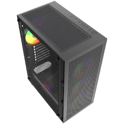 Корпус Powercase Mistral EA17, Tempered Glass, 4x 120mm ARGB PWM Fan, чёрный, ATX (CMAEA17-A4) Корпус Powercase Mistral EA17, Tempered Glass, 4x 120mm ARGB PWM Fan, чёрный, ATX (CMAEA17-A4)