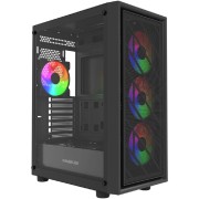 Корпус Powercase Mistral EA16, Tempered Glass, 4x 120mm FRGB Fan, чёрный, ATX  (CMAEA16-L4)