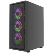 Корпус Powercase Mistral EA16, Tempered Glass, 4x 120mm FRGB Fan, чёрный, ATX (CMAEA16-L4)