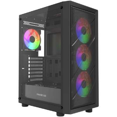 Корпус Powercase Mistral EA21, Tempered Glass, 4x 120mm FRGB Fan, чёрный, ATX (CMAEA21-L4) Корпус Powercase Mistral EA21, Tempered Glass, 4x 120mm FRGB Fan, чёрный, ATX (CMAEA21-L4)