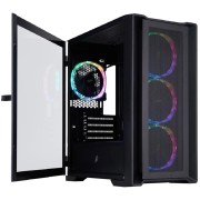 Корпус 1STPLAYER TRILOBITE T4 MESH ARGB Black / mATX / 4x120mm ARGB fans / T4-BK-4FS7